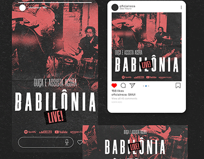 BABILONIA LIVE! - ALBUM COVER DESIGN
