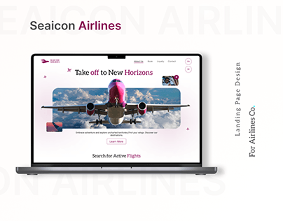 Airlines Company Landing page Concept