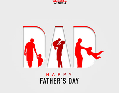 Happy fathersday poster designing