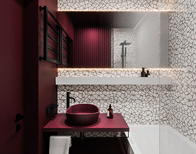 Bathroom visualization&panorama for "Rudolf Design"