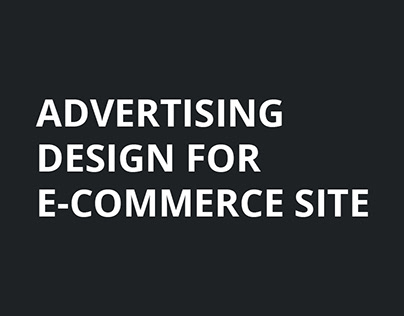 Advertising Design for E-Commerce site