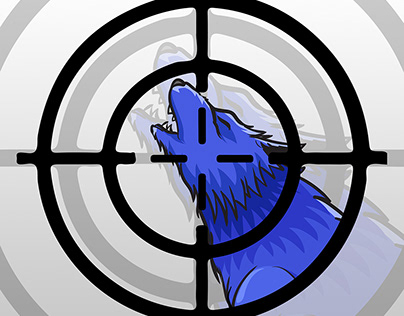 Aiming on Wolf Logo