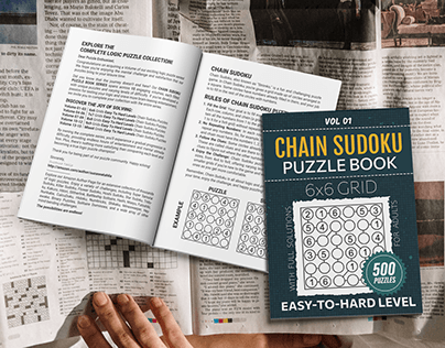 6x6 Grid Chain Sudoku Puzzle Book Vol 01