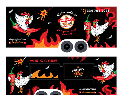 Food Truck Wrap Design for Hot Chicken Company