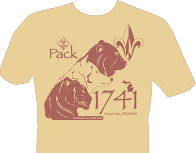 Pack 1741 T-Shirt Design