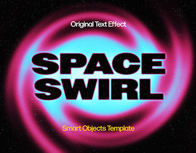 Galaxy Swirl Text Effect