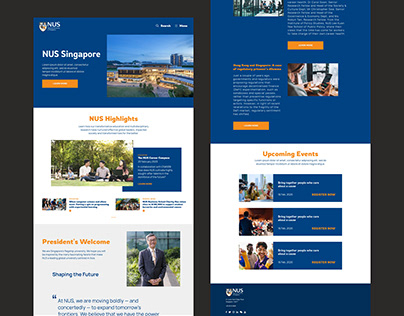 National University of Singapore Web Design Tender