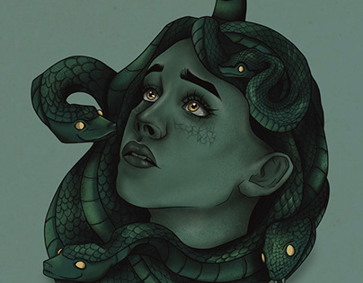 Medusa the Snake Haired Gorgon
