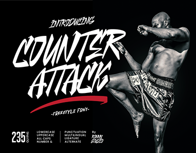 Counter Attack - Freestyle Font