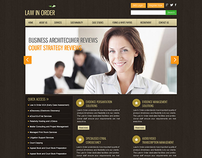 Law in Order Web Design