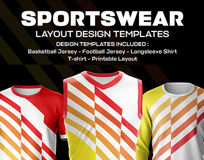 YELLOW STRIPES JERSEY TEMPLATE DESIGN