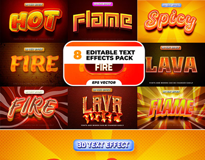 Fire Effect Text Style 8 Files