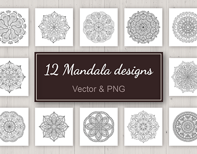 Mandala design set