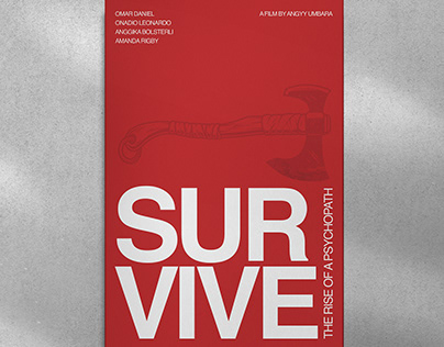 Survive Movie Poster in Massimo Vignelli Art Style