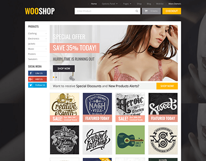 WooShop WordPress Theme for WooCommerce Stores