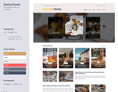 GastroTravel - Travel Agency Web-site