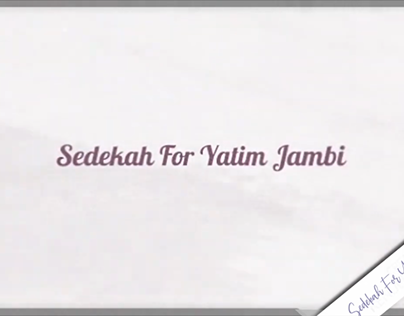 Sedekah for Yatim Video