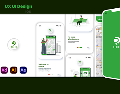 Transport App UX UI Portfolio