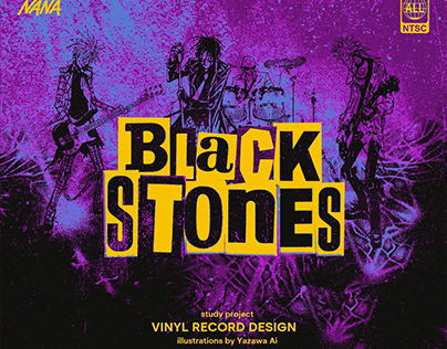 VINYL COVER DESIGN - "BLACK STONES"
