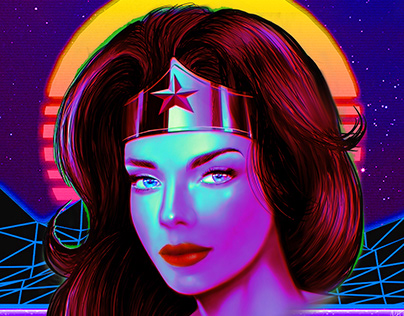 Cyberpunk Wonder Woman