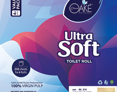Ultra Soft Toilet Roll Label Design
