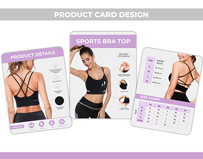 example of product card design