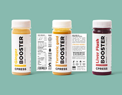 Packaging & Label design for CPRESS drinks