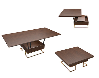 3D Convertible Furniture: Foldable Table