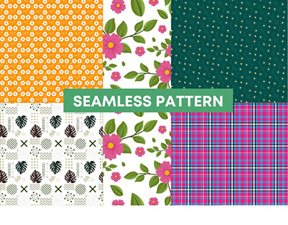 I will do seamless, geometric, floral, checked pattern.