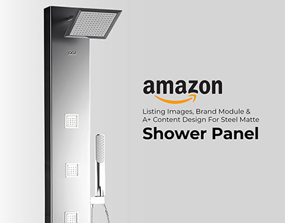 A+ Content Design for Steel Matte Shower Panel