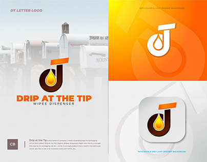 Drip at the Tip Branding Logo Design