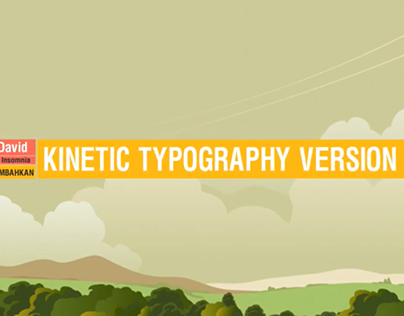 Kinetic Typography Video - Craig David, Insomnia
