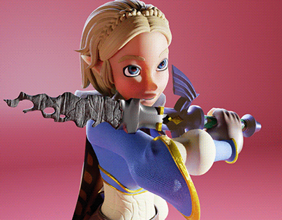 3D Character model | Zelda