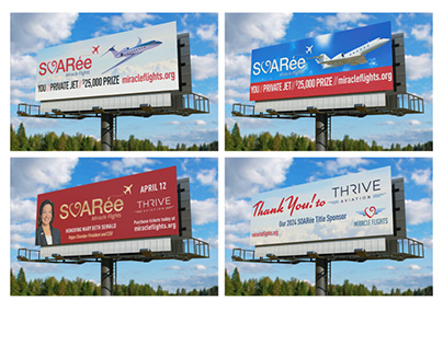 Billboard Designs for a Charity Event in Las Vegas