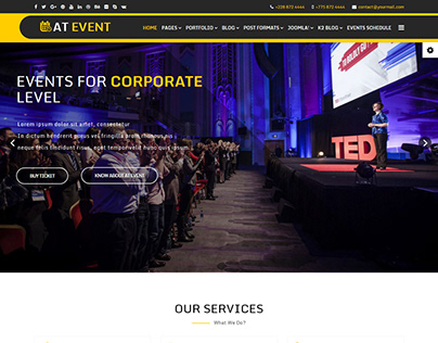 AT Event – Responsive Conference Joomla! template