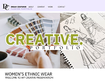 Fashion Portfolio | CV | Ethnic wear | Dream Couturier