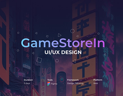 GameStoreIn | Platform Games UI/UX Design