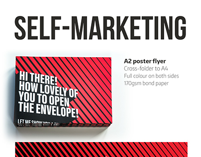 A2 poster flyer - direct mail self-marketing