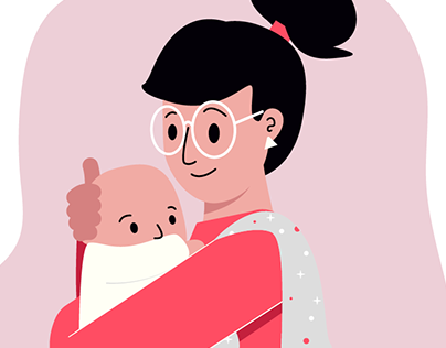 Maternityleave - samling af illustrationer og skitser