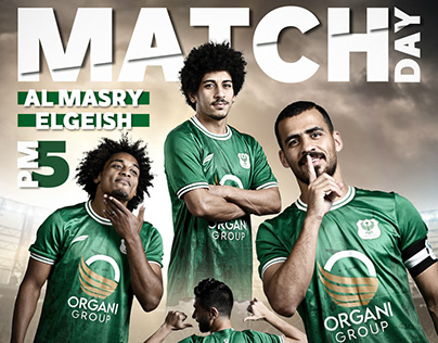 social media poster for almasry sc official page