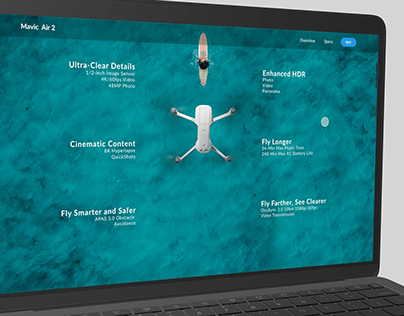 DJI Mavic Air 2 Web design