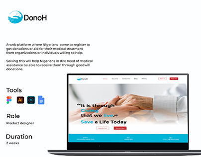 DONOH- A Health platform for aid/donation.