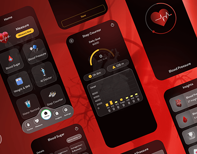 Blood Pressure App ui design