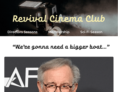 Email Newsletter Design | Revival Cinema Club