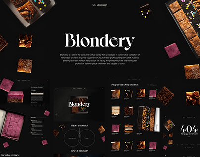 Blondery Webshop Design | UIUX WEB DESIGN
