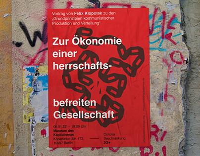 Flyer for lecture at Museum des Kapitalismus