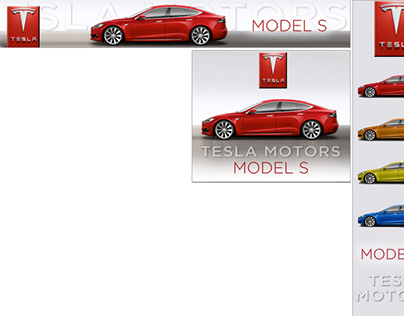 TESLA MOTORS Model S banner ads