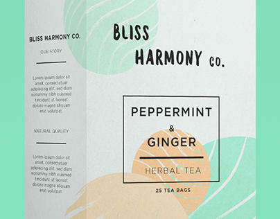 Bliss Harmony Co. Herbal Tea Packaging