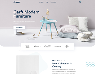 Furniture website design.
(inspired)