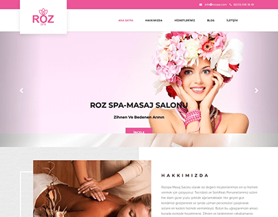 Roz Spa Web Design